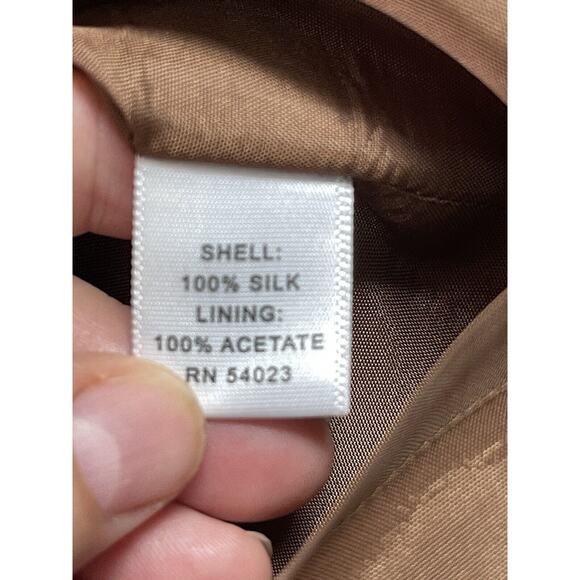 Banana Republic Women’s‎ 100% Silk Brown Polka Dot Straight Skirt Pencil Size 4 - Picture 7 of 9